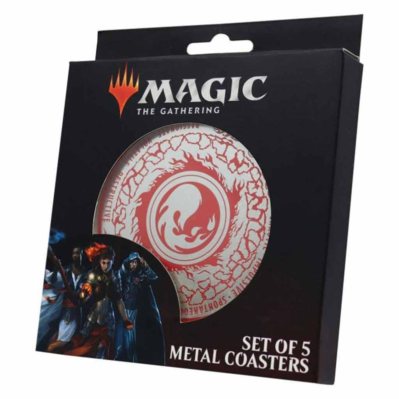 Magic the Gathering Set of 5 Metal Coasters - Bea DnD Games