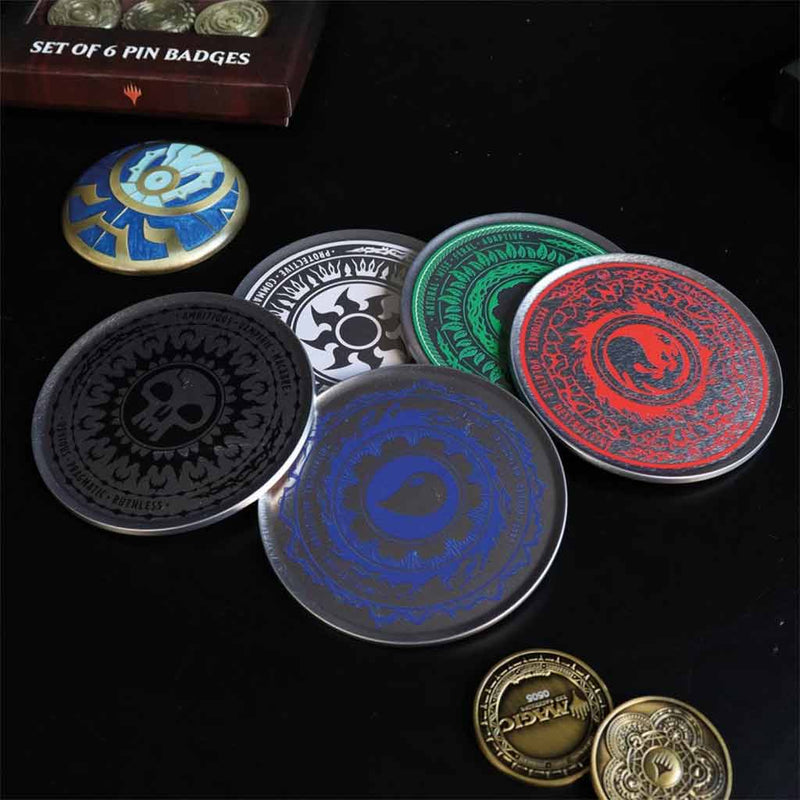 Magic the Gathering Set of 5 Metal Coasters - Bea DnD Games