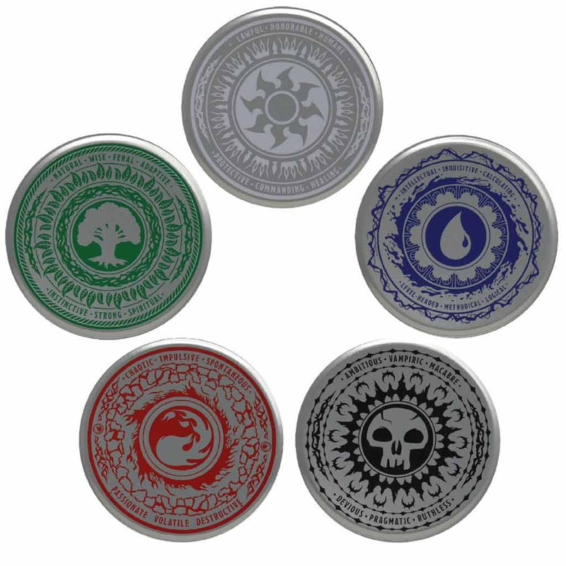 Magic the Gathering Set of 5 Metal Coasters - Bea DnD Games