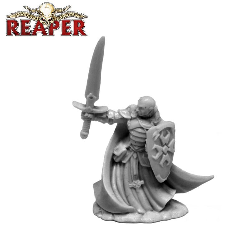Malcolm, Templar Lightbringer - Dark Heaven Bones Unpainted Miniatures by Reaper Miniatures - Bea DnD Games
