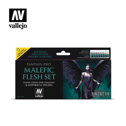 Malefic Flesh 8 Colour Set by Vallejo Game Colour - Bea DnD Games
