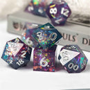 Malibu Stacey's Dream Dice - Handcrafted Sharp Edge Dice Set & Dice Case - Bea DnD Games