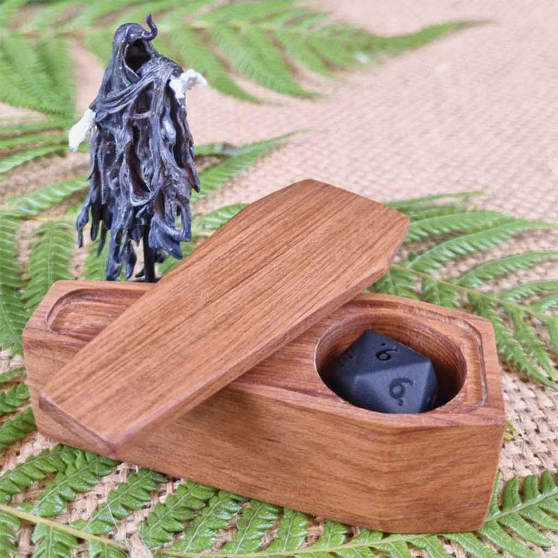Mamaku Workshop Death Save Handcrafted Dice Coffin - Bea DnD Games