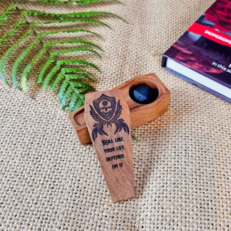 Mamaku Workshop Death Save Handcrafted Dice Coffin - Bea DnD Games