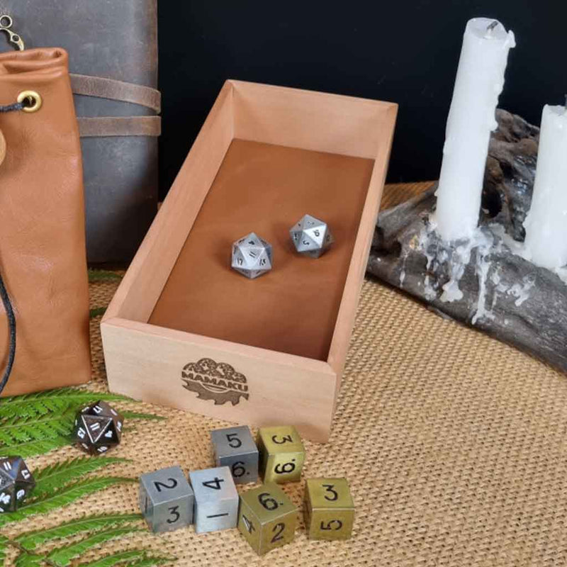 Mamaku Workshop Elven Handcrafted Dice Tray - Heroic Series - Bea DnD Games