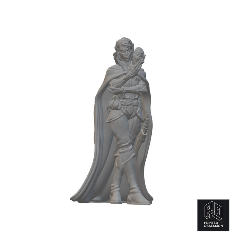 Many Faces the Changeling | BeaMini Unpainted RPG Miniatures - Bea DnD Games