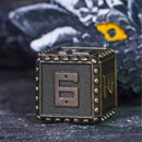 Masterworked Armour 7 Piece Metal Polyhedral Dice Set & Dice Case - Bea DnD Games