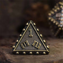 Masterworked Armour 7 Piece Metal Polyhedral Dice Set & Dice Case - Bea DnD Games