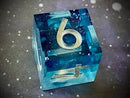 Matariki (lighter blue) - New Zealand Made Handcrafted Dice Set by Tui Dice - Bea DnD Games