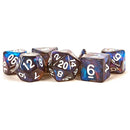 Metallic Dice Games Stardust Galaxy Polyhedral Dice Set and Dice Bag - Bea DnD Games