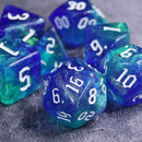 Meteor Storm - 7 Piece Polyhedral Dice Set + Dice Bag - Bea DnD Games