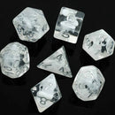 Mists of Avalon 7 Piece Polyhedral Dice Set + Dice Bag - Bea DnD Games