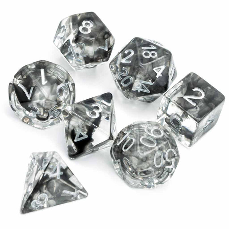 Mists of Ravenloft 7 Piece Polyhedral Dice Set + Dice Bag - Bea DnD Games