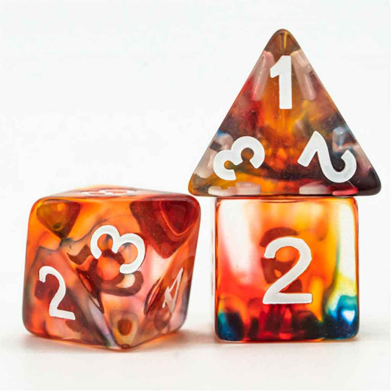 Mordenkainen's Dream - 7 Piece Polyhedral Dice Set + Dice Bag - Bea DnD Games