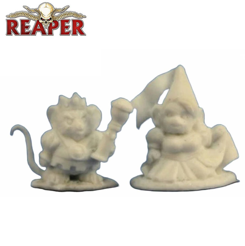 Mousling King & Princess - Dark Heaven Bones Unpainted Miniatures by Reaper Miniatures - Bea DnD Games