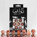 Muffin the Cat 7pc Polyhedral Dice Set by Q Workshop - Bea DnD Games