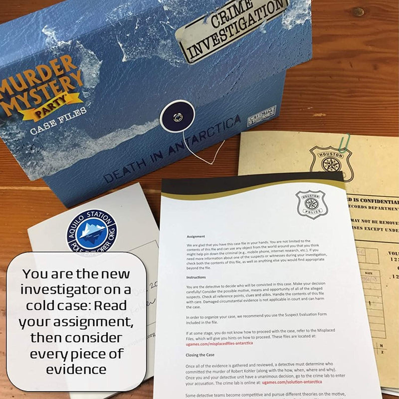 Murder Mystery Party Case Files – Death in Antarctica - Bea DnD Games