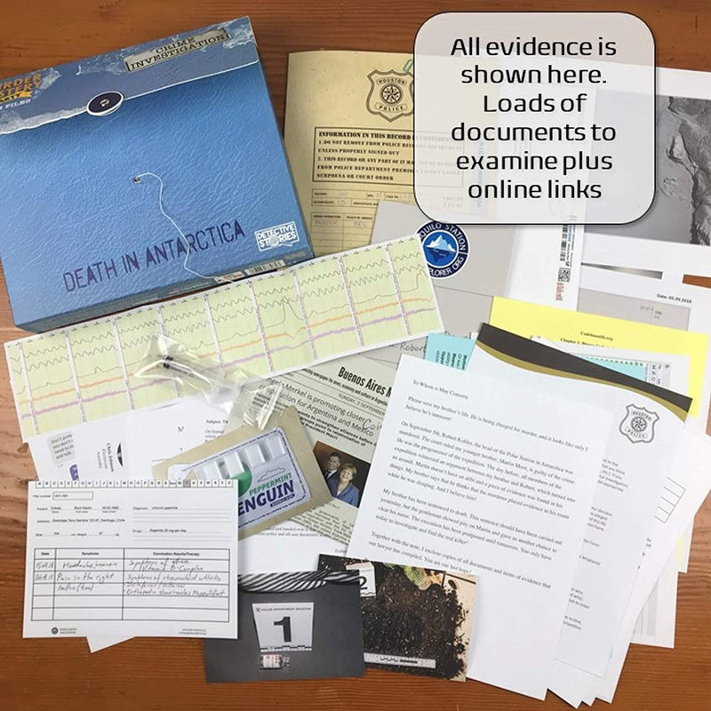 Murder Mystery Party Case Files – Death in Antarctica - Bea DnD Games