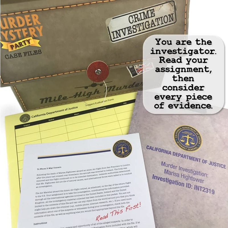 Murder Mystery Party Case Files – Mile-High Murders - Bea DnD Games