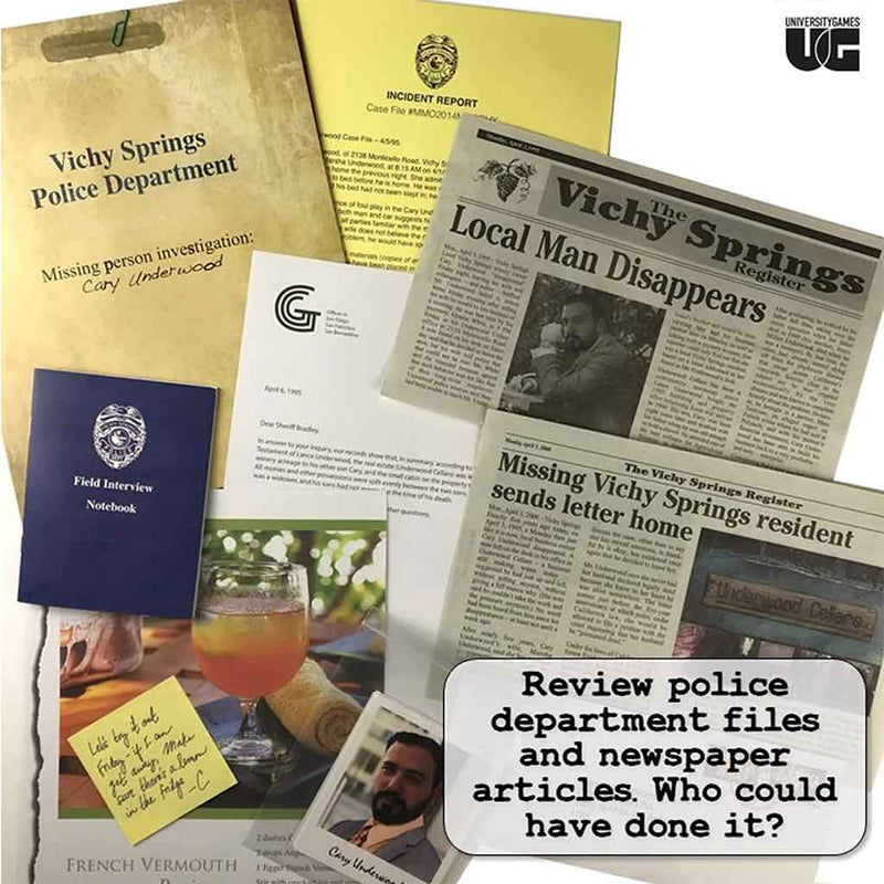 Murder Mystery Party Case Files – Underwood Cellar - Bea DnD Games