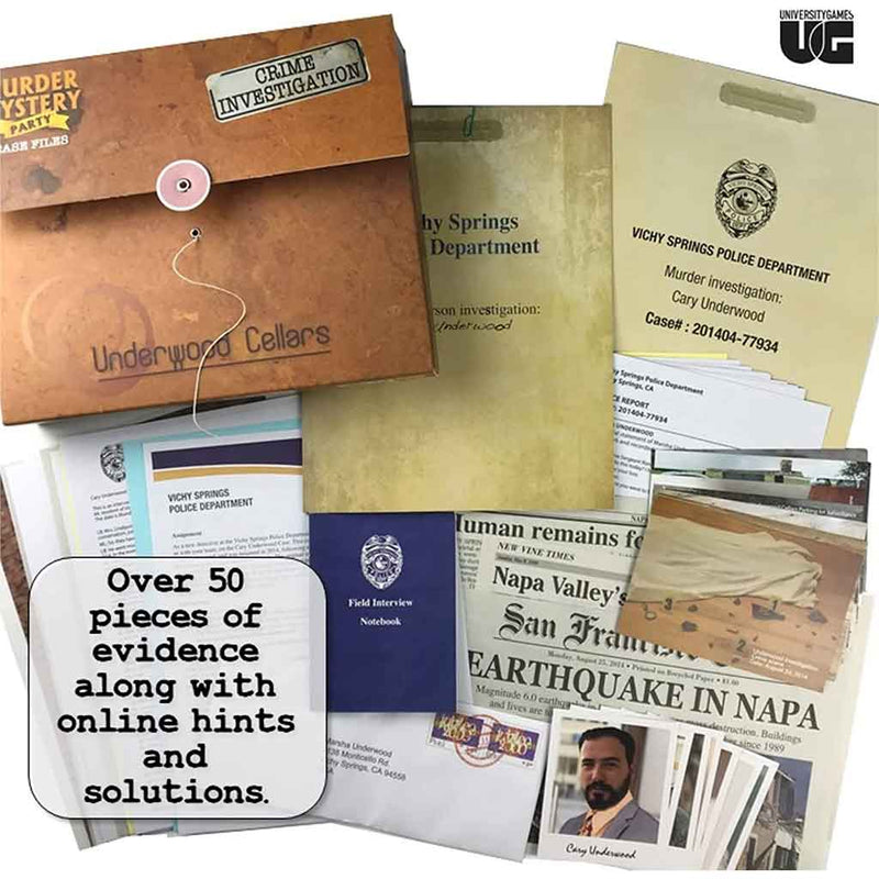 Murder Mystery Party Case Files – Underwood Cellar - Bea DnD Games