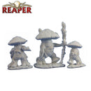Mushroom Men (3) - Dark Heaven Bones Unpainted Miniatures by Reaper Miniatures - Bea DnD Games