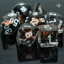 Noble Hero - 7 Piece Polyhedral Dice Set + Dice Bag - Bea DnD Games