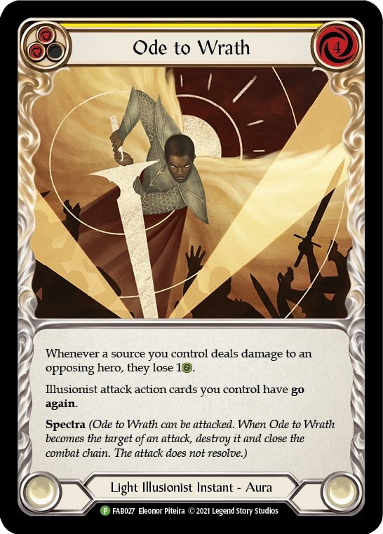 Ode to Wrath [FAB027] (Promo) Cold Foil - Bea DnD Games