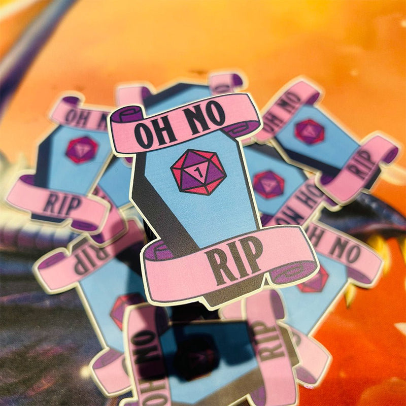 Oh No Sticker | Bea DnD Games - Bea DnD Games