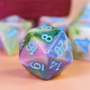 Orc in a Blender - 7 Piece Polyhedral Dice Set + Dice Bag - Bea DnD Games