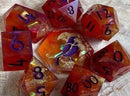 Pachuca Sunset - New Zealand Made Handcrafted Dice Set by Tui Dice - Bea DnD Games