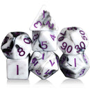 Patrons Favour - 7 Piece Polyhedral Dice Set + Dice Bag - Bea DnD Games