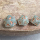 Peachy Keen - New Zealand Made Handcrafted Dice Set by Tui Dice - Bea DnD Games