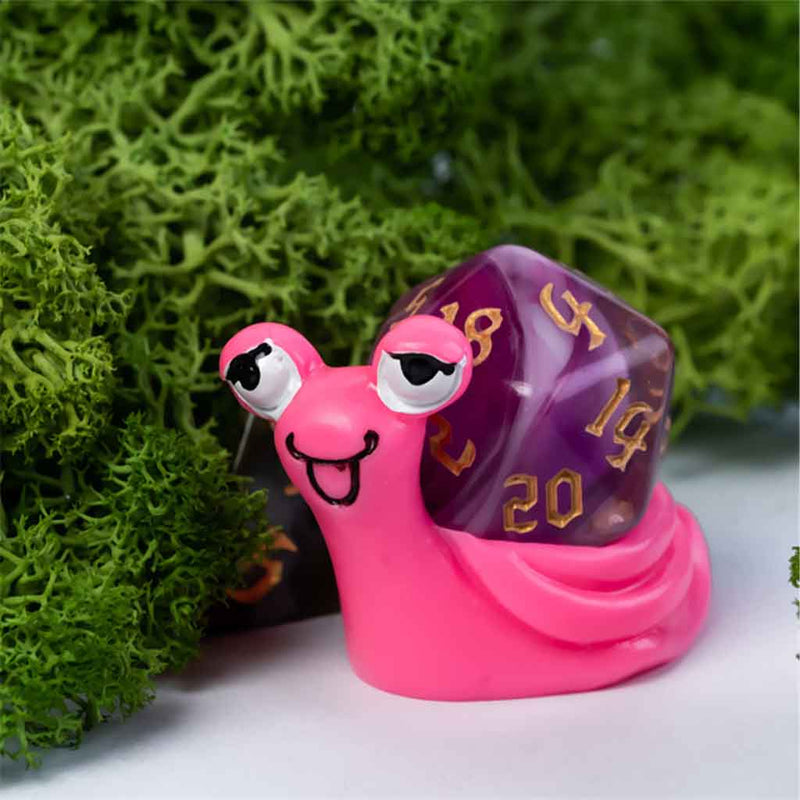 Pink Snail Dice Stand - Bea DnD Games