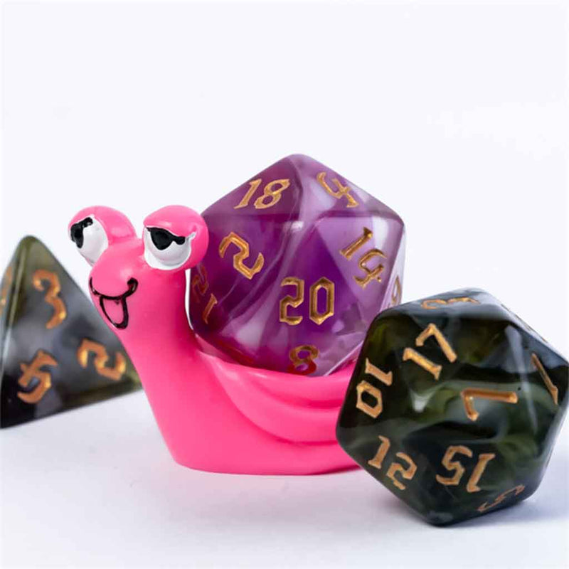 Pink Snail Dice Stand - Bea DnD Games