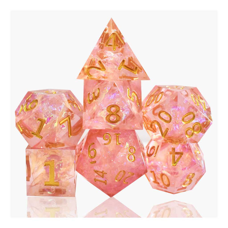 Pixie Dust Handcrafted Dice Set & Dice Case - Bea DnD Games