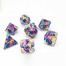 Pixie Stix - 7 Piece Polyhedral Dice Set + Dice Bag - Bea DnD Games