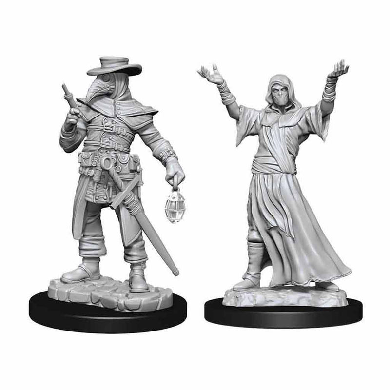 Plague Doctor & Cultist Deepcuts Unpainted Miniatures - Bea DnD Games