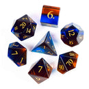 Planeswalkers' Spark Handcrafted Glass Dice Set & Dice Case - Bea DnD Games