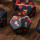 Plum Blossom Handcrafted Dice Set - Bea DnD Games