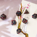 Plum Blossom Handcrafted Dice Set - Bea DnD Games
