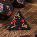 Plum Blossom Handcrafted Dice Set - Bea DnD Games
