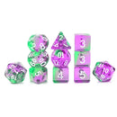 Poison Ivy 11pc Polyhedral Dice Set + Dice Bag - Bea DnD Games