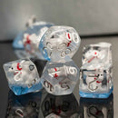 Polar Bear - 7 Piece Polyhedral Dice Set + Dice Bag - Bea DnD Games