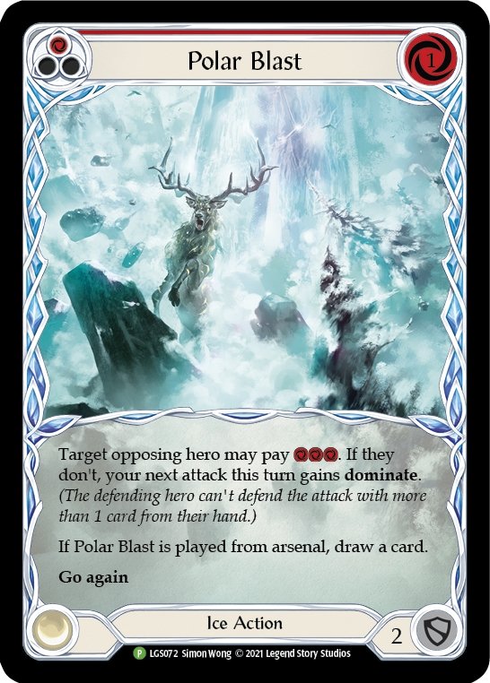 Polar Blast (Red) [LGS072] (Promo) Rainbow Foil - Bea DnD Games