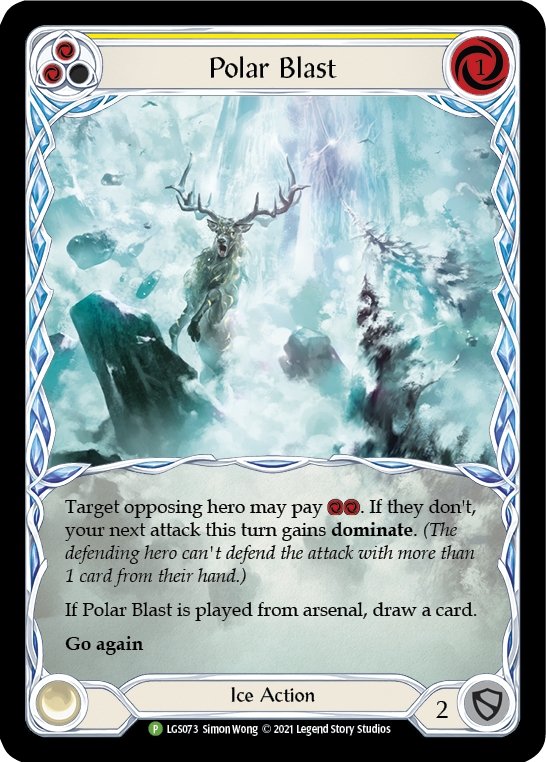 Polar Blast (Yellow) [LGS073] (Promo) Rainbow Foil - Bea DnD Games