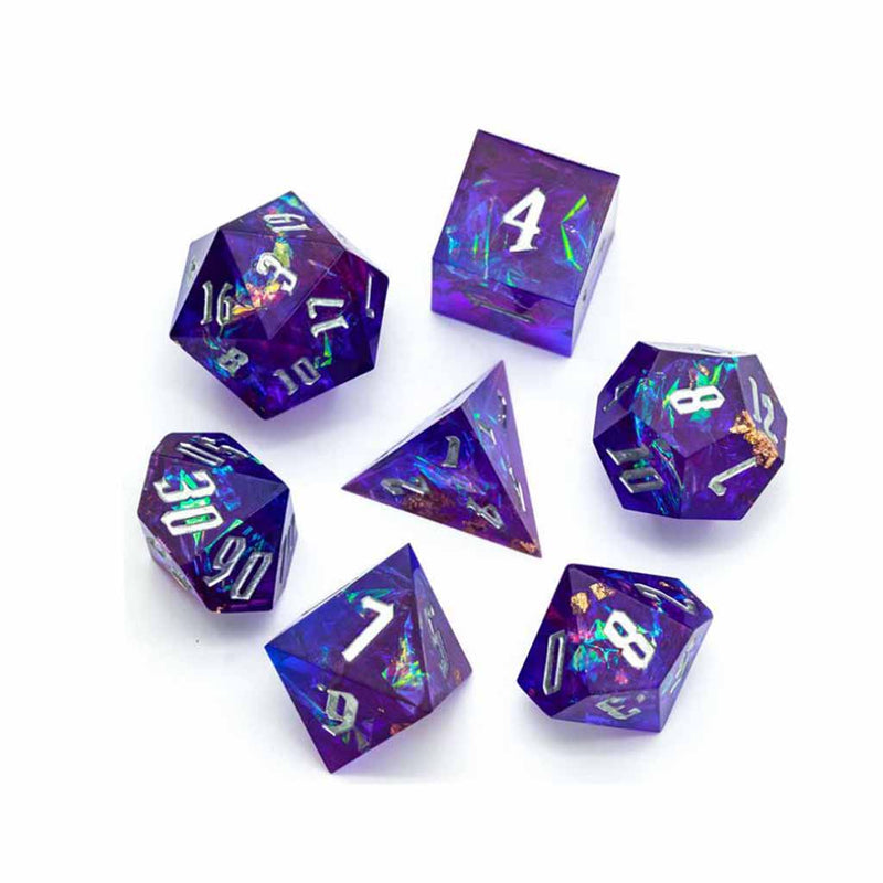 Primeval Power Handcrafted Sharp Edge Dice Set & Dice Case - Bea DnD Games