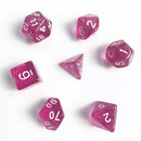 Princess Rose - 7 Piece Polyhedral Dice Set + Dice Bag - Bea DnD Games