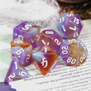 Prismatic Fusion - 7 Piece Polyhedral Dice Set + Dice Bag - Bea DnD Games