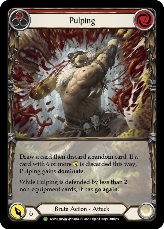 Pulping (Red) [LGS051] (Promo) Rainbow Foil - Bea DnD Games